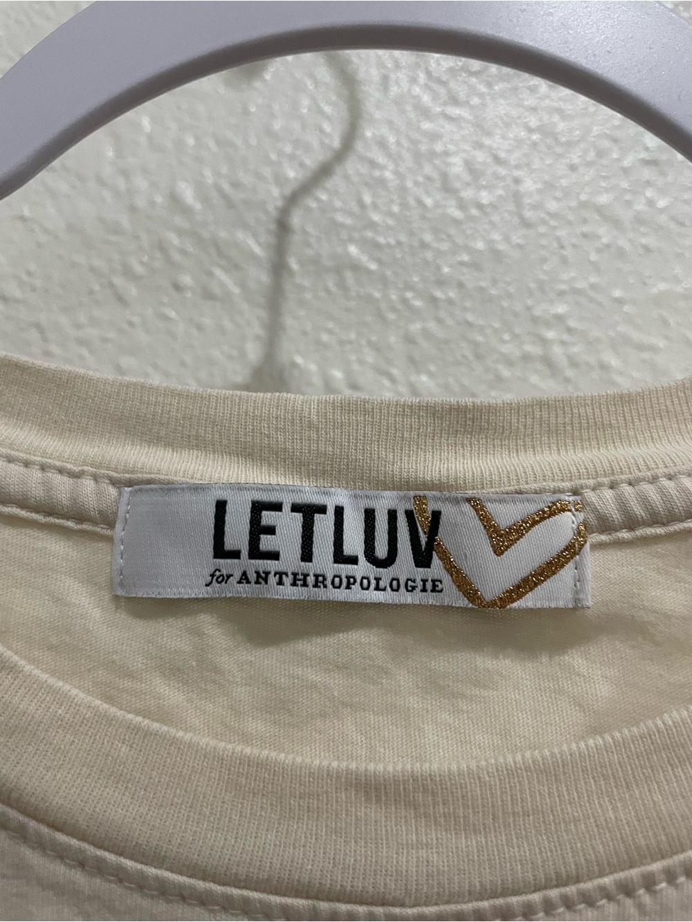 Anthropologie Bowie Cream Graphic Tee Band Lightweight Boho - Picture 3 of 6